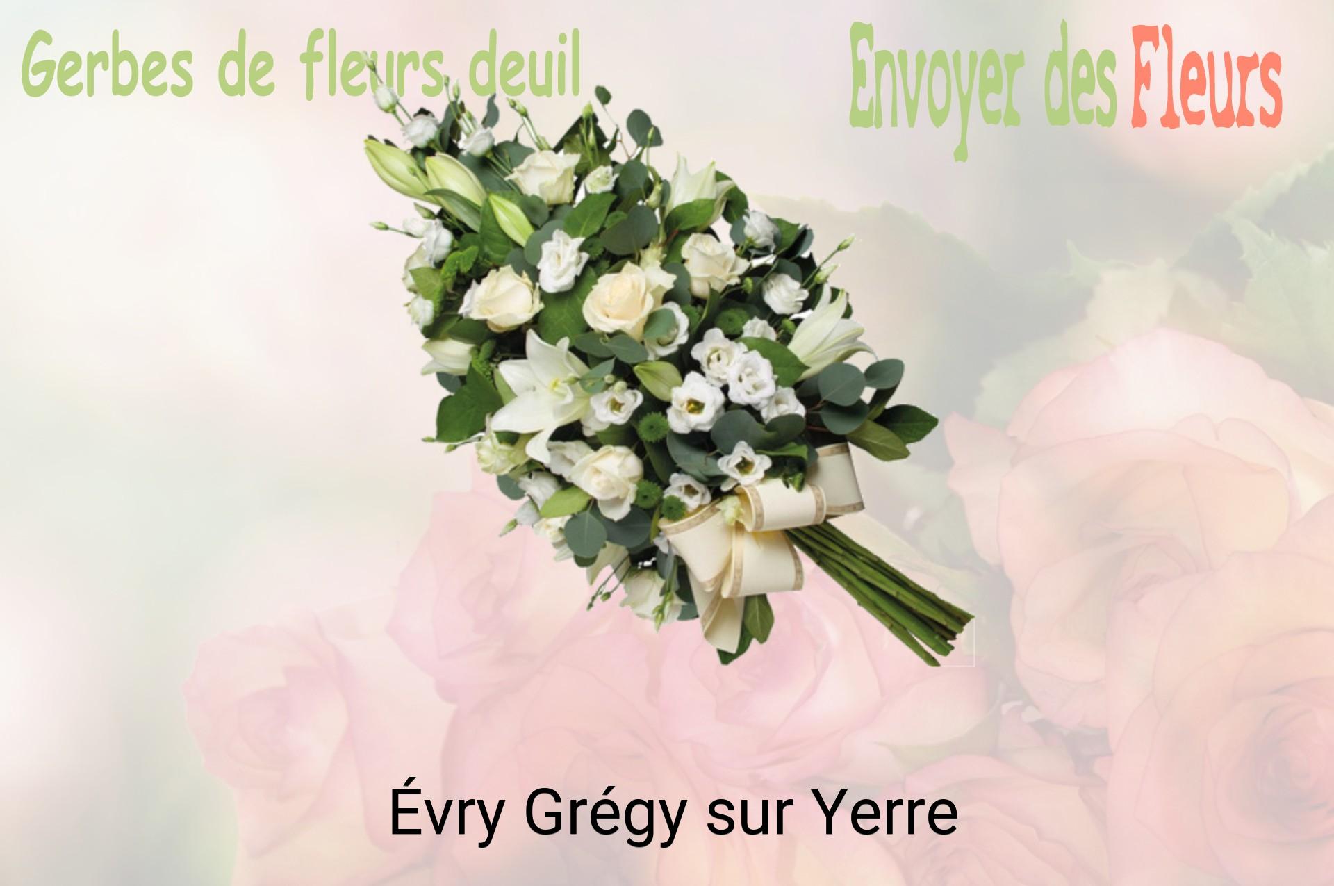 Gerbe de fleurs de deuil livrée à Évry-Grégy-sur-Yerre